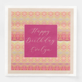 Bright Rosa och koraller Pappersservett