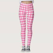 Bright Rosa och White Gingham