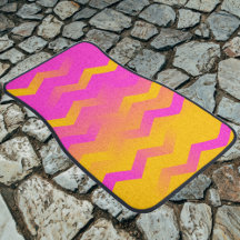 Bright Rosa & Orange Chevron