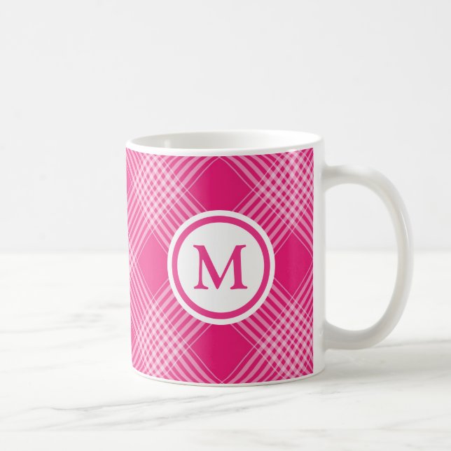 Bright Rosa Play Monogram Kaffemugg (Höger)