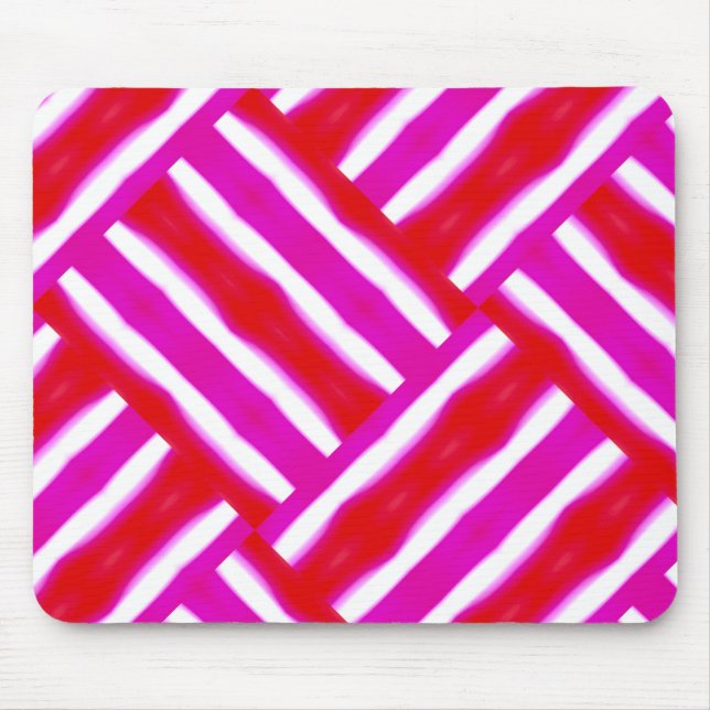 Bright Rosa Red Woven Patterned Musmatta (Framsidan)