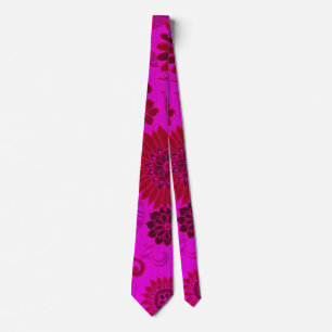 Bright Rosa Retro Flowers Slips