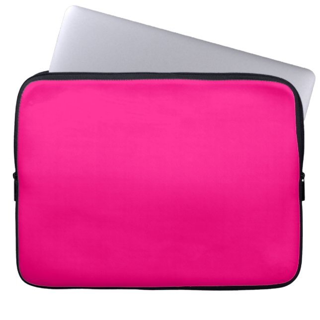 Bright Rosa ros hex-kod FF007F Laptop Fodral (Framsidan)