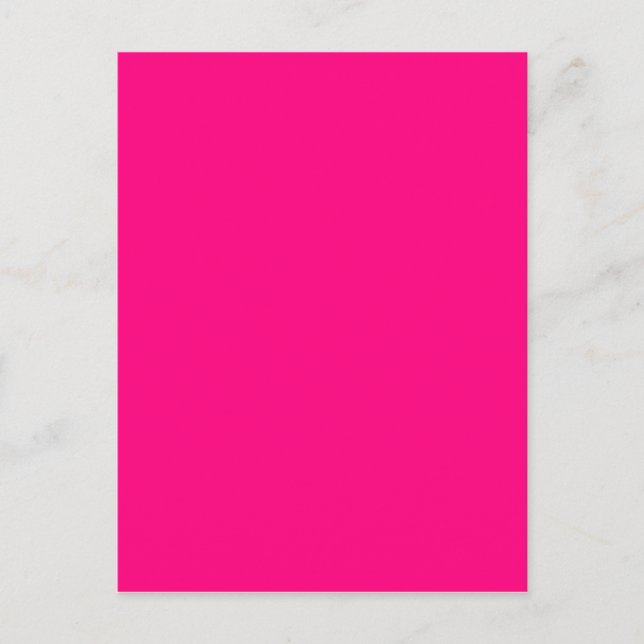 Bright Rosa ros hex-kod FF007F Vykort (Framsida)