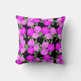 Bright Rosa ros Pillow Kudde