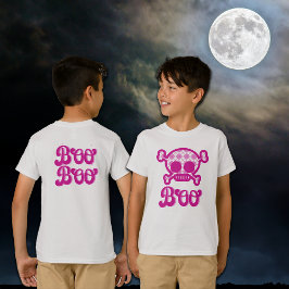 Bright Rosa Skull Halloween T Shirt