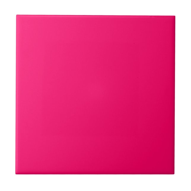 Bright Rosa Solid Färg Kakelplatta (Framsidan)