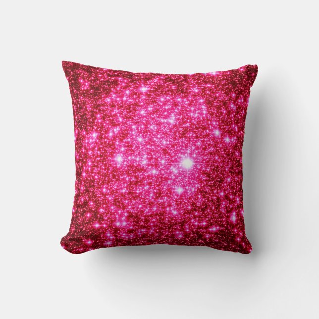 Bright Rosa Stars Pillow Kudde (Framsida)