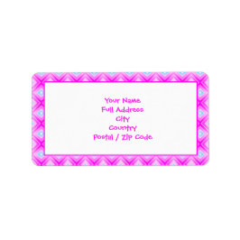 Bright Rosa Stora Returetiketter Adressetikett