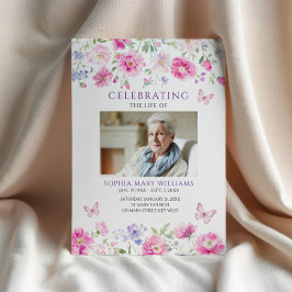 Bright Rosa Wildblommors vanliga serviceorder Program