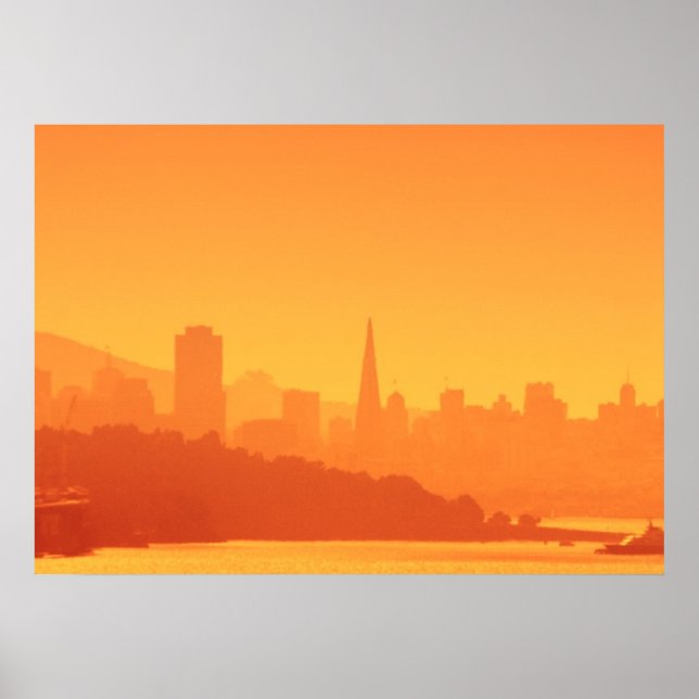 Bright San Francisco sunset. Poster (Framsidan)