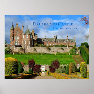 Bright Scottish Drummond Klans Castle Poster