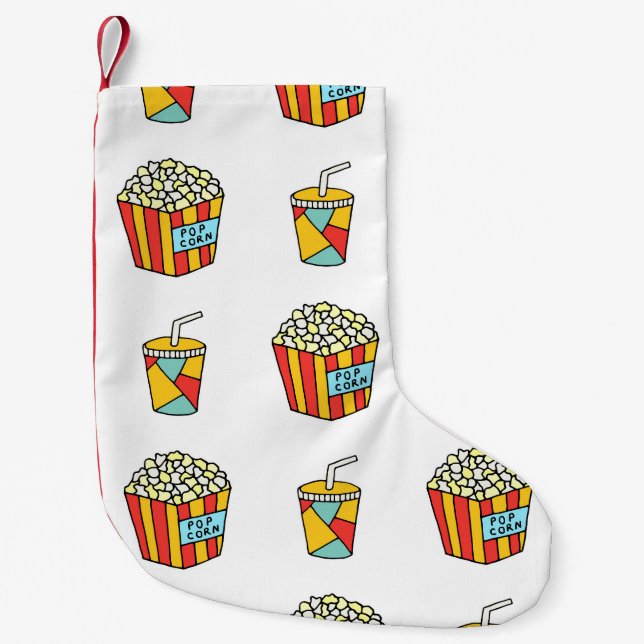 Bright seamless pattern with food for watching mov liten julstrumpa (Framsidan)