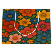 Bright Seamless Wildblomma Mönster