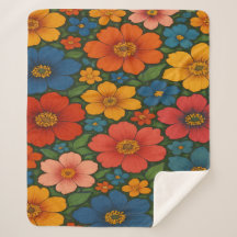 Bright Seamless Wildblomma Mönster