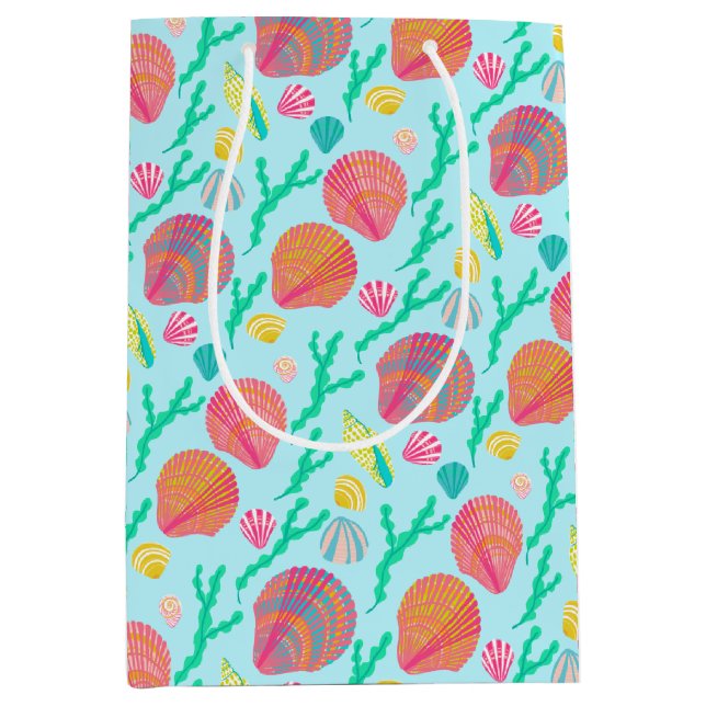 Bright Seashells och Sjögräs Mönster (Framsidan)