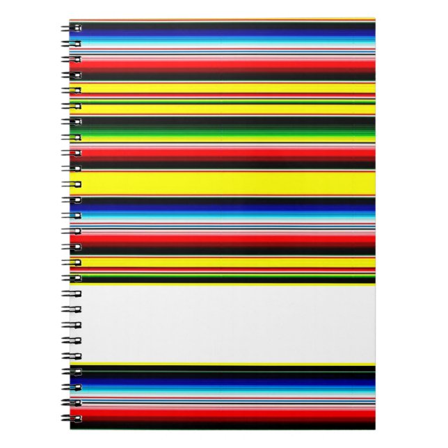 Bright serape rand anteckningsbok (Framsidan)