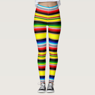 Bright serape rand leggings