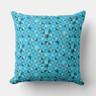 BRIGHT SHADES OF TURQUOISE GEOMETRIC MÖNSTER KUDDE