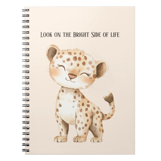 Bright Side of Life Gepard Anteckningsbok (Framsidan)
