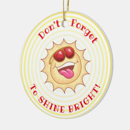 Bright Smiling Sunshine Julgransprydnad Keramik