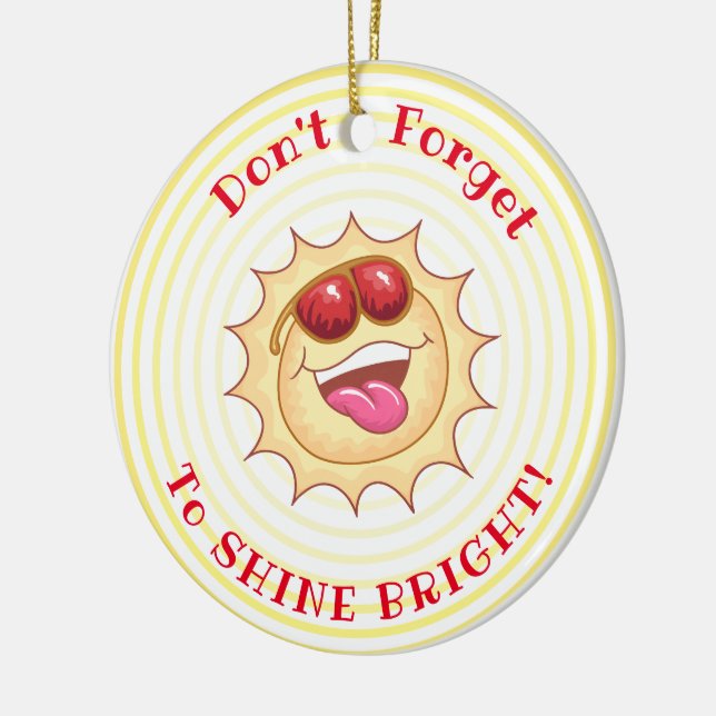 Bright Smiling Sunshine Julgransprydnad Keramik (Vänster)