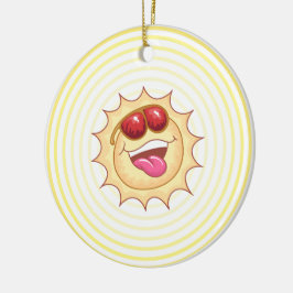 Bright Smiling Sunshine Julgransprydnad Keramik