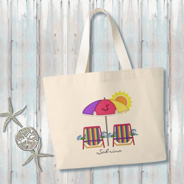 Bright Sol Parbrella Beach Tote Jumbo Tygkasse (Skapare uppladdad)