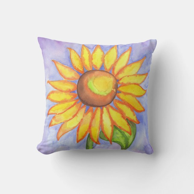 Bright Solros Pillow Kudde (Framsida)