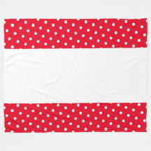 Bright Sporty Red Kant Dots Wide White Rand