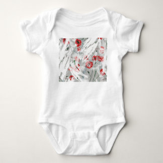 Bright Stänk Red Poppy Watercolor T Shirt