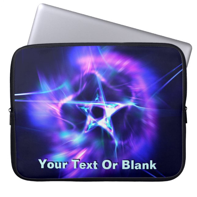 Bright Star Fractal Laptop Sleeve (Framsidan)