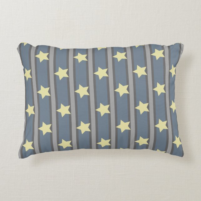 Bright Star Stripe Prydnadskudde (Framsidan)