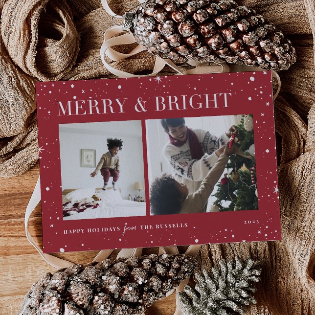 Bright Stars | Merry & Bright Photo Helgdag Card Julkort (Skapare uppladdad)