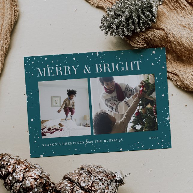 Bright Stars | Merry & Bright Photo Helgdag Card Julkort (Skapare uppladdad)