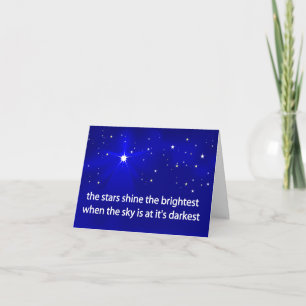 Bright Stars Shine Hälsning Kort