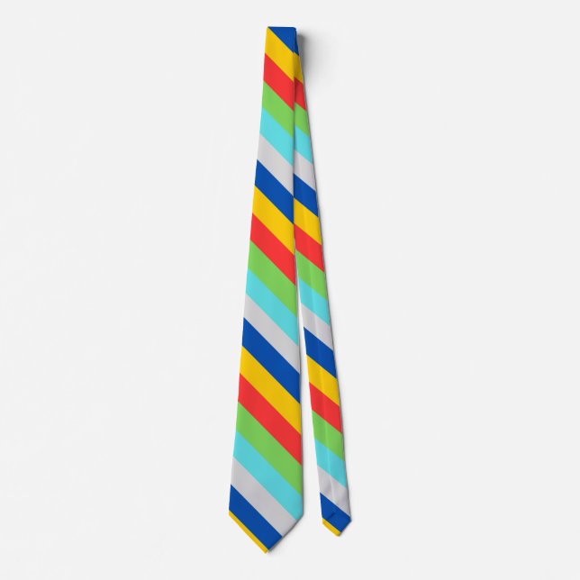 Bright Stripe Necktie Slips (Framsida)