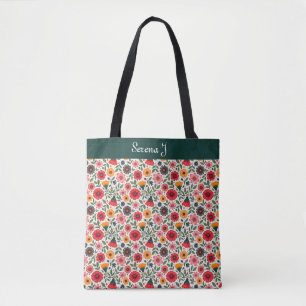 Bright Summer Flowers Tygkasse