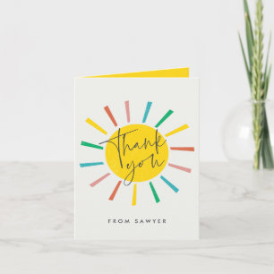 Bright Sun Script Barnkalas Tack Kort