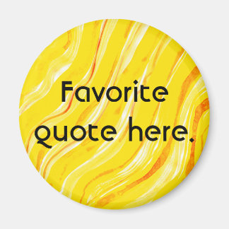 Bright Sunny Gult Abstrakt Art Background Magnet
