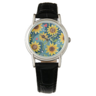 Bright Sunny Sunblommor Armbandsur