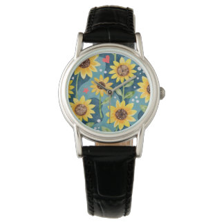 Bright Sunny Sunblommor Armbandsur