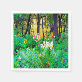 Bright Sunrise med Träd Lilies in My Rubio Garden Pappersservett