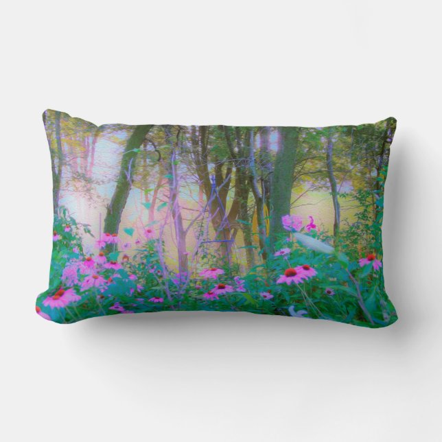 Bright Sunrise with Rosa Coneflowers in My Garden Lumbarkudde (Framsida)