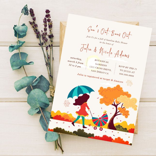 Bright Sunshine Coola Summer Baby Shower Inbjudningar (Skapare uppladdad)
