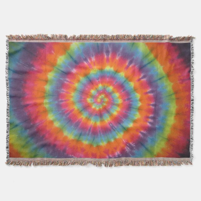 Bright Swirl Tie Dye Filt (Framsidan)