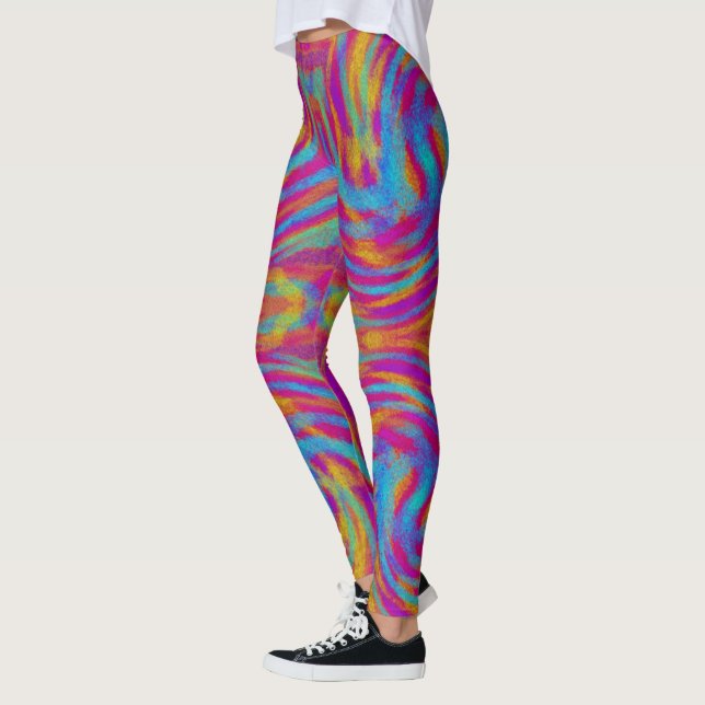Bright Swirls Leggings (Vänster)