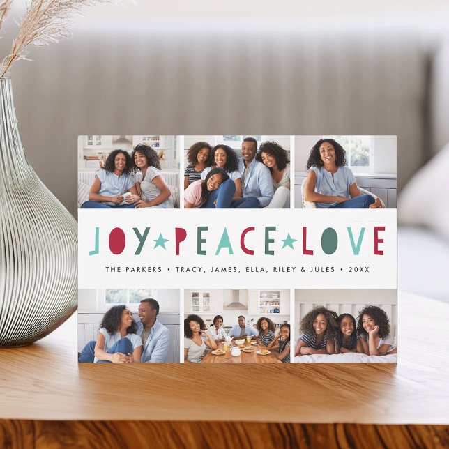 Bright Tidings | Helgdag Fotokollokort Julkort (Skapare uppladdad)