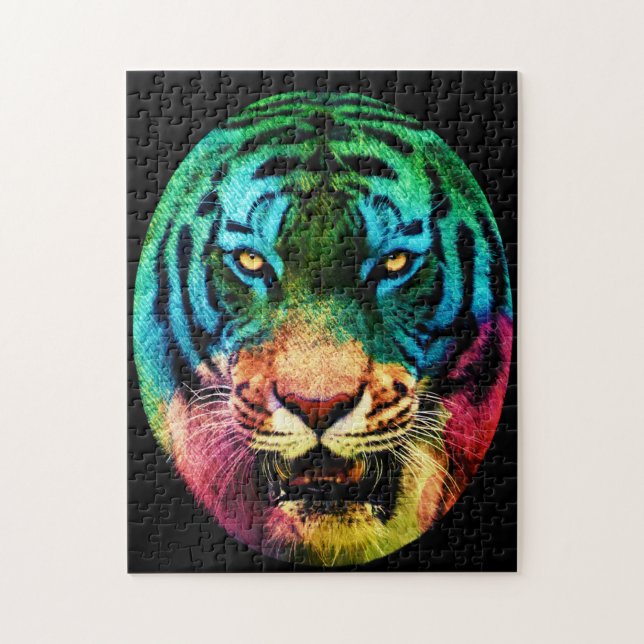 Bright Tiger Puzzle Pussel (Vertikal)