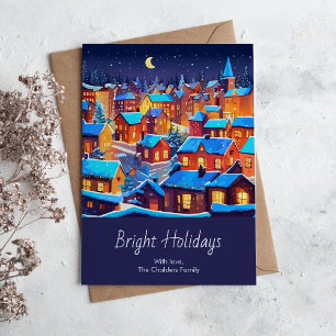 Bright Town Jul Julkort